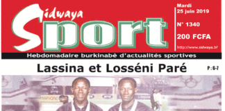 Une Sidwaya Sport du 25 06 2019