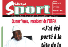 Une Sidwaya Sport du 04 juin 2019