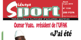 Une Sidwaya Sport du 04 juin 2019