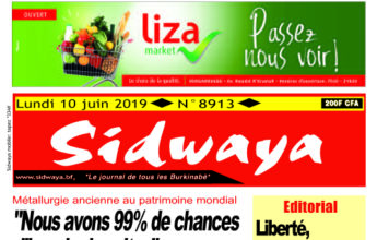 Une du 10 juin 2019