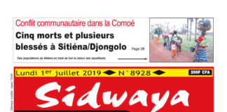 Une du 1er juillet 2019