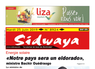 Une Sidwaya du 25 06 2019