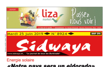 Une Sidwaya du 25 06 2019
