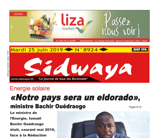 Une Sidwaya du 25 06 2019