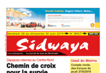 Une Sidwaya du 28 juin 2019