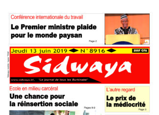 Sidwaya du 13 juin 2019