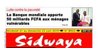 Une du 21 juin 2019