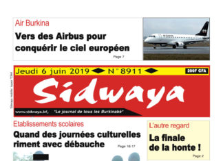 Une Sidwaya du 06 06 2019