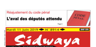 Une sidwaya du 11 06 2019