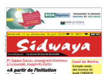 Une Sidwaya du 14 06 2019
