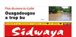 Une sidwaya du 05 07 2019