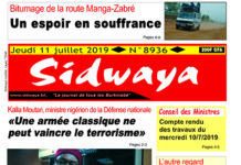 Une Sidwaya du 11 07 2019