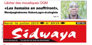 Une Sidwaya du 16 07 2019