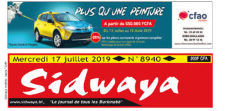 Une du 17 juillet 2019