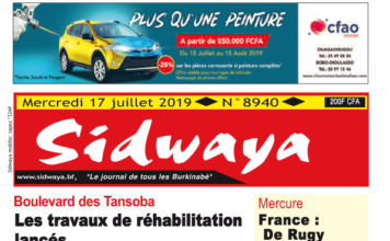 Une du 17 juillet 2019