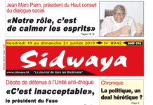 Une Sidwaya du 19 07 2017