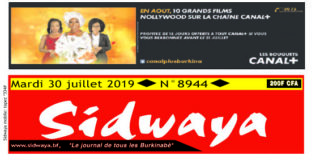 Une du 30 juillet 2019