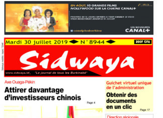 Une du 30 juillet 2019