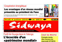 Une du 4 juillet 2019