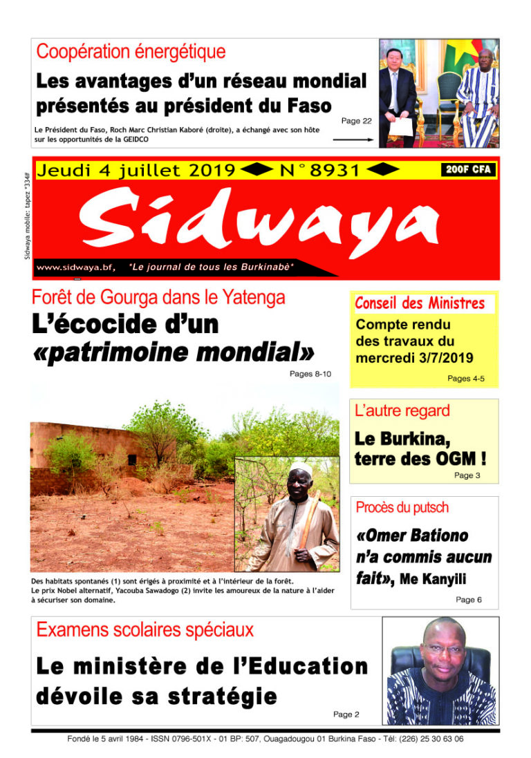 Une du 4 juillet 2019