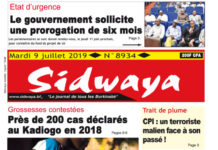 Une du 9 juillet 2019