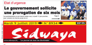 Une du 9 juillet 2019