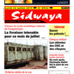 Une du 22 juillet 2019