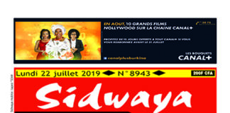 Une du 22 juillet 2019