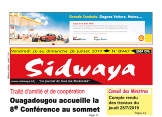 Une sidwaya du 26 07 2019