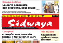 Une Sidwaya du 23 07 2019