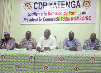 Crise au CDP : La section du Yatenga roule pour Eddie Komboïgo
