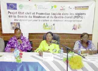 Etat civil et promotion sociale : Le projet PEPS lancé au Centre-Ouest