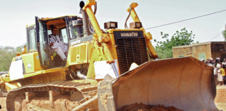 Rocade Sud-Est du boulevard-Tansoba : Roch Marc Christian Kaboré lance les travaux de réhabilitation