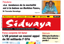 une sidwaya du 10 07 2019