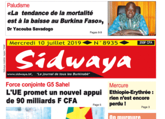 une sidwaya du 10 07 2019