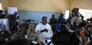 Le candidat Zéphirin Diabré « confiant «