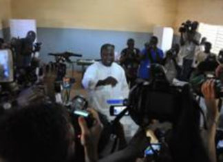 Le candidat Zéphirin Diabré « confiant «