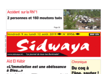 Une Sidwaya du 09 08 2019