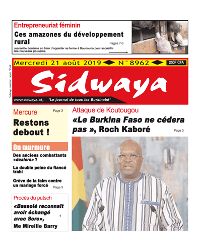 Une Sidwaya du 21 08 2019
