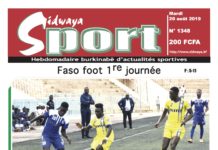 Une Sidwaya Sport du 20 08 2019