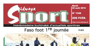 Une Sidwaya Sport du 20 08 2019