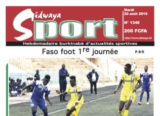 Une Sidwaya Sport du 20 08 2019
