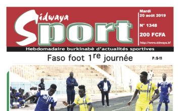 Une Sidwaya Sport du 20 08 2019