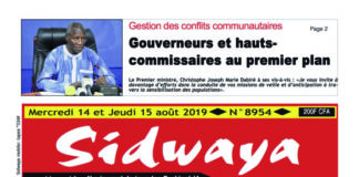 Une du 14 – 08 – 2019