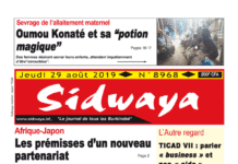 Une Sidwaya du 29 08 2019