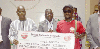Loterie nationale burkinabè : Lassané Zougmoré, gagnant de plus de 67 millions F CFA