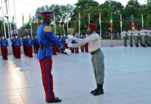 Académie militaire Georges Namoano : le président du Faso préside la cérémonie de sortie de la 18e promotion.