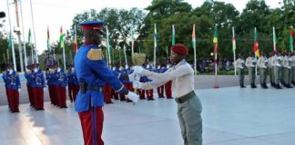 Académie militaire Georges Namoano : le président du Faso préside la cérémonie de sortie de la 18e promotion.
