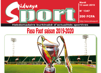 Une Sidwaya Sport du 13 08 2019
