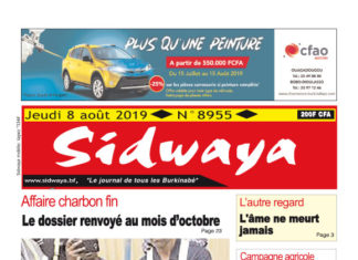 Une du 8 – 8 – 2019